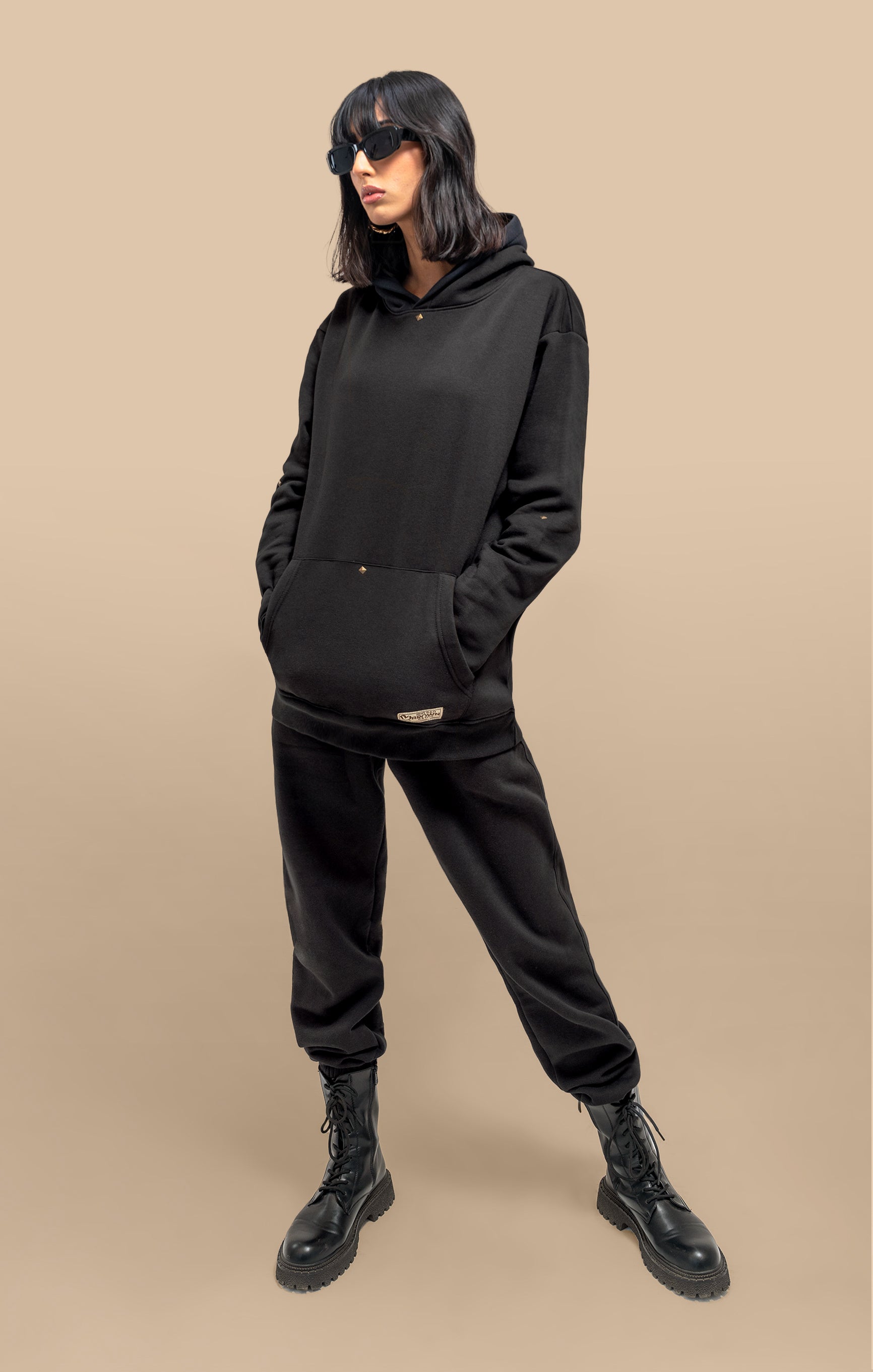 Black hoodie Uni Co-Ord set